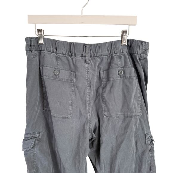 American Eagle Mid Rise Baggy Wide Leg Cargo Pants Blue Boho Y2K Womens 10 - Picture 6 of 10